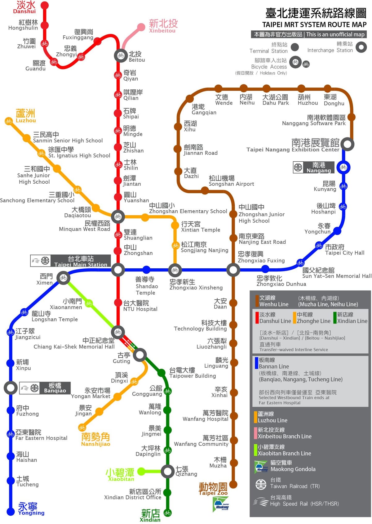 thsr Taipei სადგური რუკა