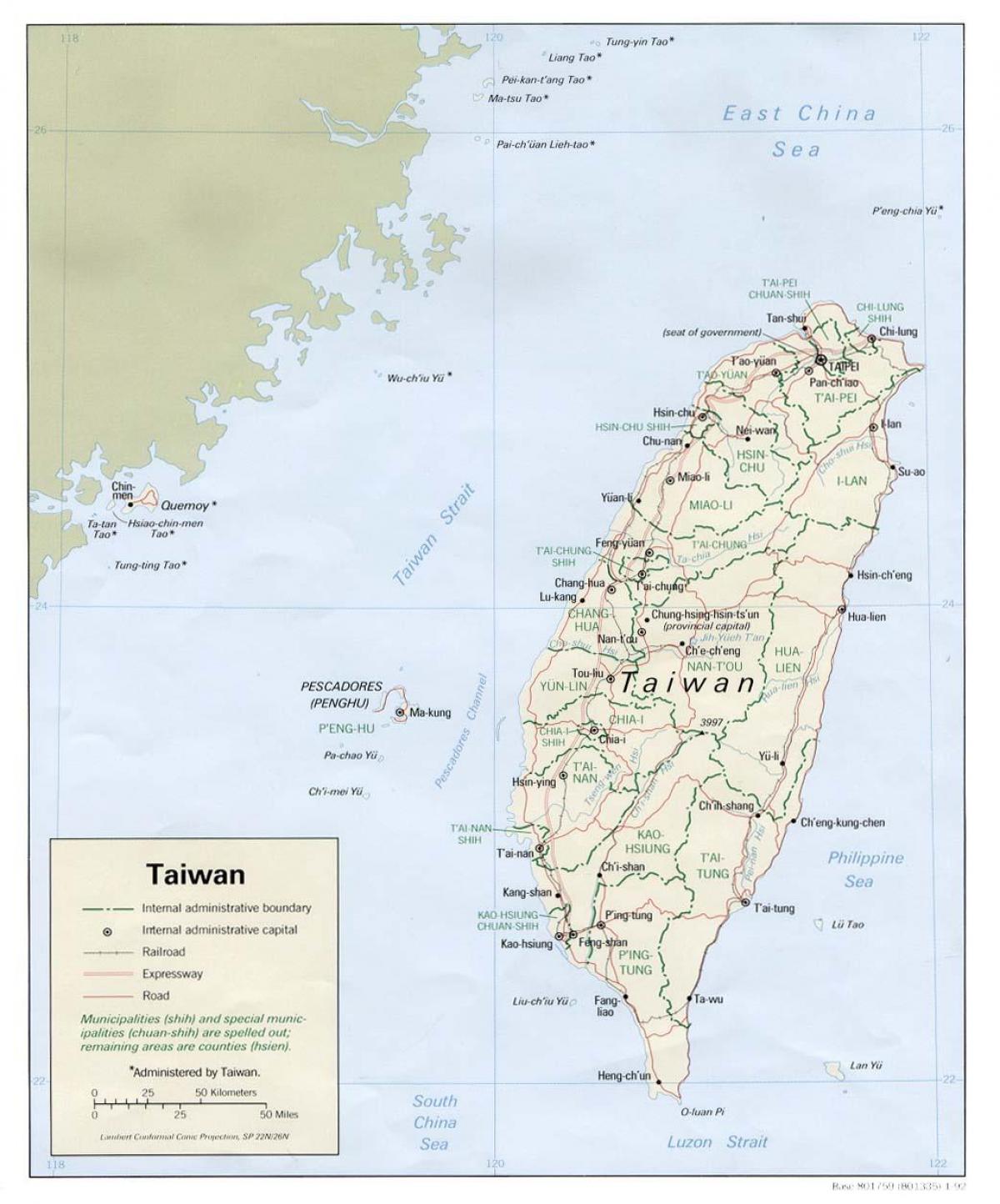რუკა xinbei ტაივანი