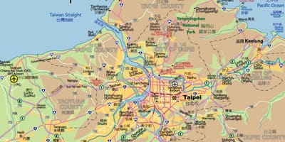 Taipei ცენტრში რუკა