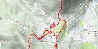 Jiufen ტაივანის რუკა