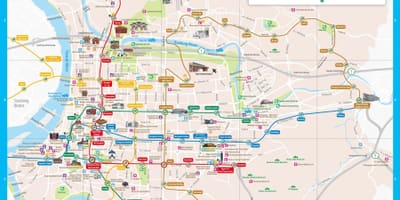 Taipei ტურისტული ატრაქციონები რუკა