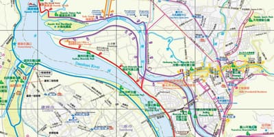 რუკა Taipei ველოსიპედით გეზი