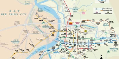 Taipei მთავარი სარკინიგზო სადგური რუკა