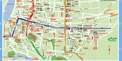 Taipei ტურისტული წერტილების რუკა