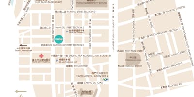 Ximending Taipei რუკა